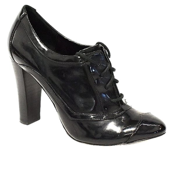 Steven by Steve Madden P-Karate Black Patent Booties - Picture 2 of 11
